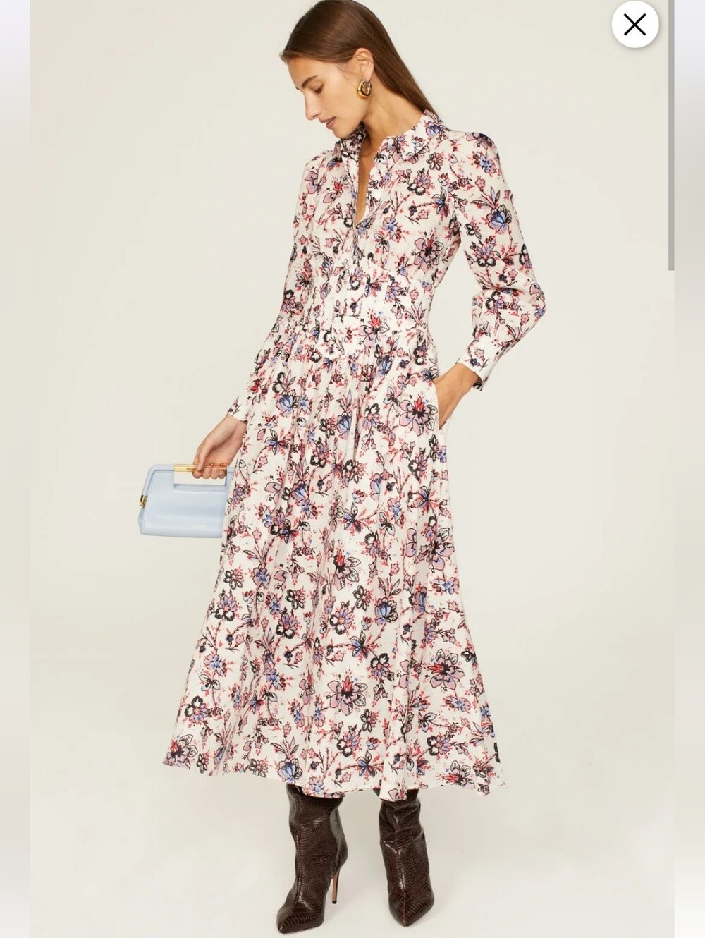 DEREK LAM 10 CROSBY ELEANOR SHIRT DRESS SIZE 4 MSRP $595